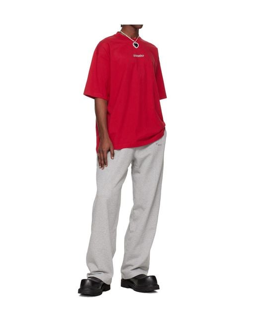 Vetements Gray French Terry Cloth Sweatpants for men