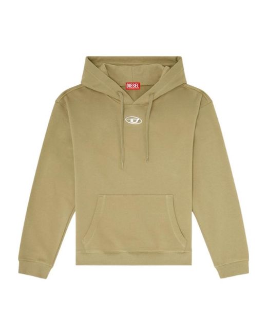 DIESEL Natural Oval D Hoodie for men
