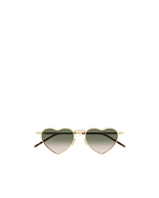 Saint Laurent Multicolor Eyewear Loulou Heart Frame Sunglasses for men