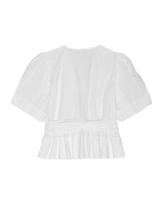 Ganni White Blouses