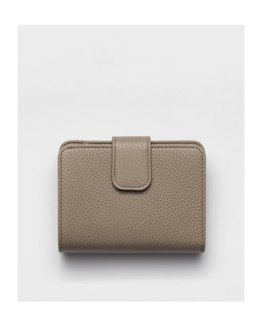 Prada Gray Small Leather Wallet