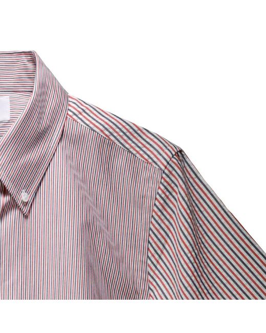 Thom Browne Purple Funmix Striped Shirt for men