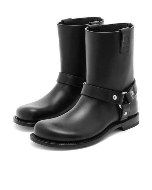Loewe Black Campo Biker Boots for men