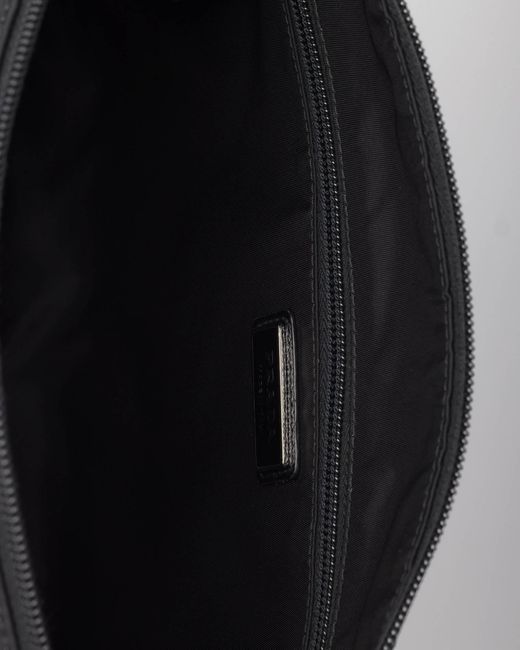 Prada Black Large Re-Nylon And Saffiano Leather Shoulder Bag for men