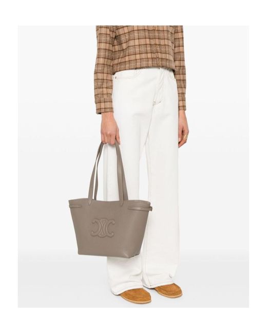 Céline Gray Cuir Triomphe Anais Small Borsa Shopping