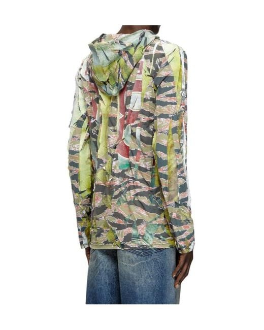 DIESEL White T-Gillis Hoodie for men