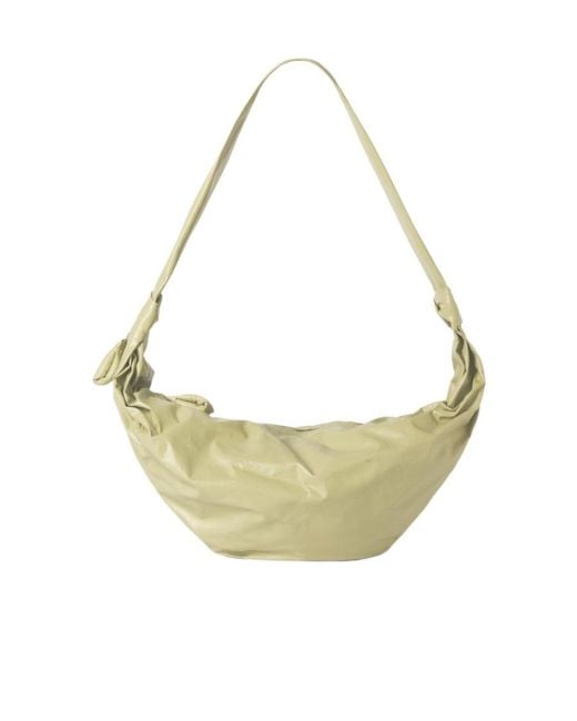 Lemaire Metallic Croissant Leather Shoulder Bag for men