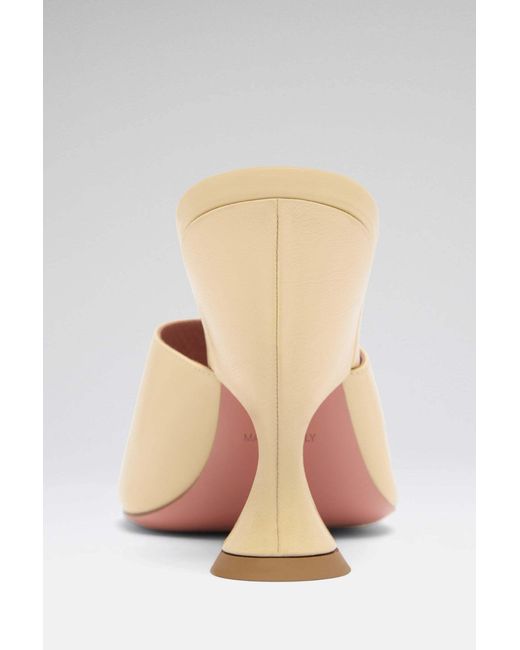 AMINA MUADDI Natural Taylor Slipper 90 High Heel Sandals