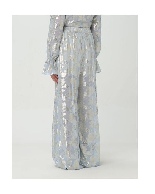 Nina Ricci Gray Floral Skirt