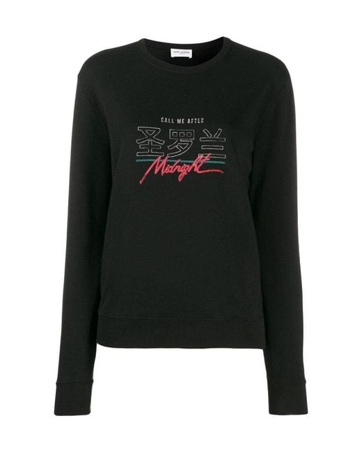 Saint Laurent Black Midnight Sweatshirt