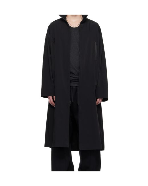 Fear Of God Black Essentials Active Trace Trench Coat for men
