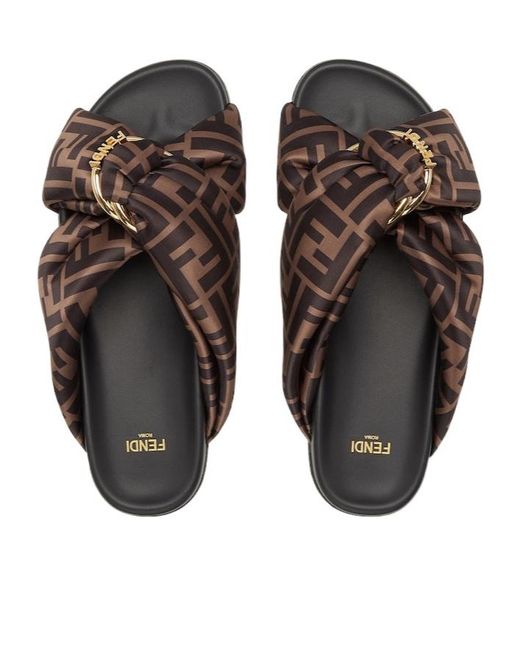 Fendi Brown Feel Fabric