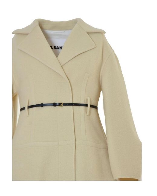 Jil Sander Natural Belted Waist Coat