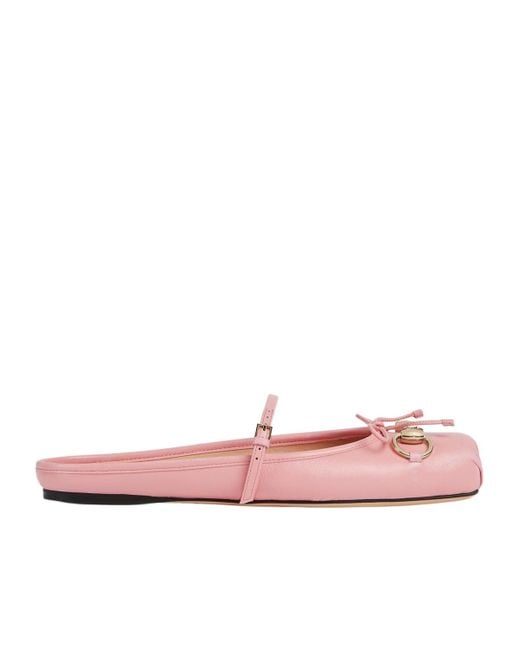 Gucci Pink Horsebit Mule, Leather