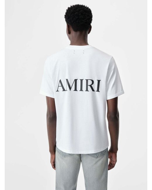 Amiri White Ma Core Logo T-Shirt for men