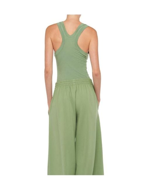 Norma Kamali Green Racer Tee