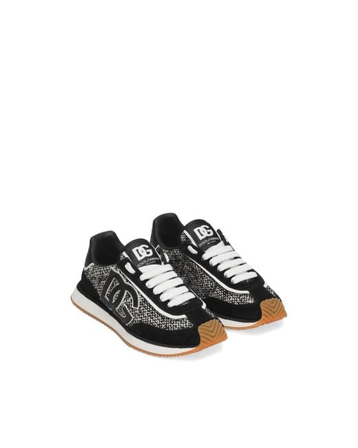 Dolce & Gabbana Black 'Dg Cushion' Sports Shoes