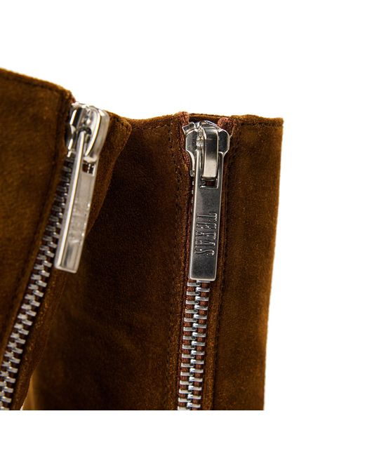 Paris Texas Brown Blockheel Ankle Boot