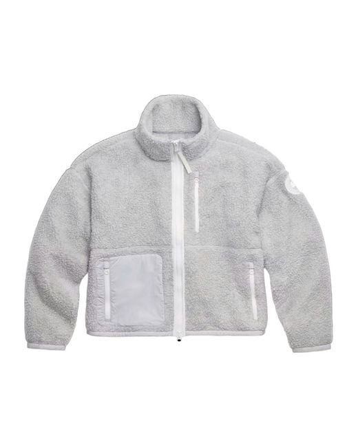 Canada Goose Gray Simcoe Zip Up Fleece Jacket