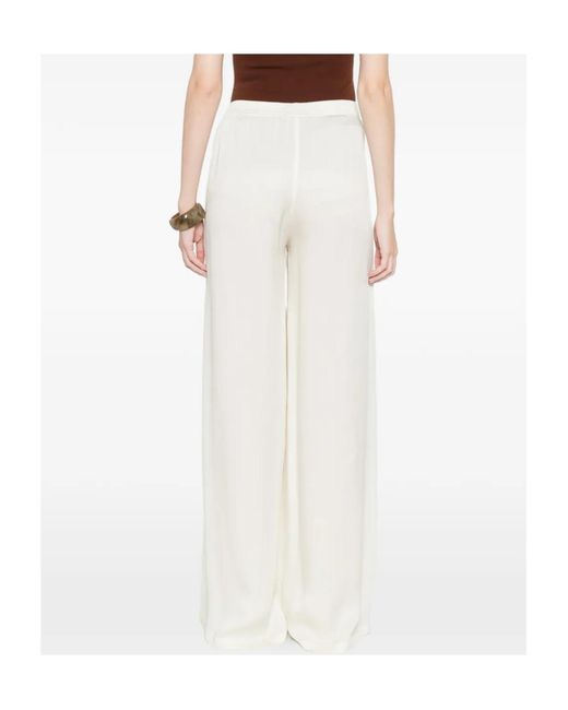 Fabiana Filippi White Straight-Leg Trousers