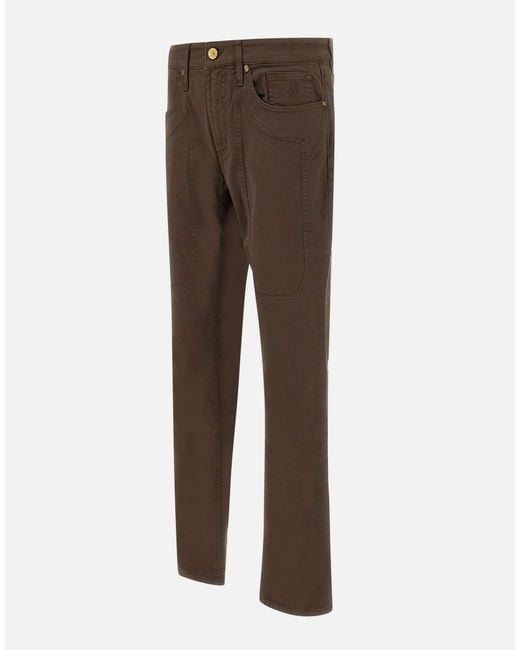 Jeckerson Brown Trousers for men