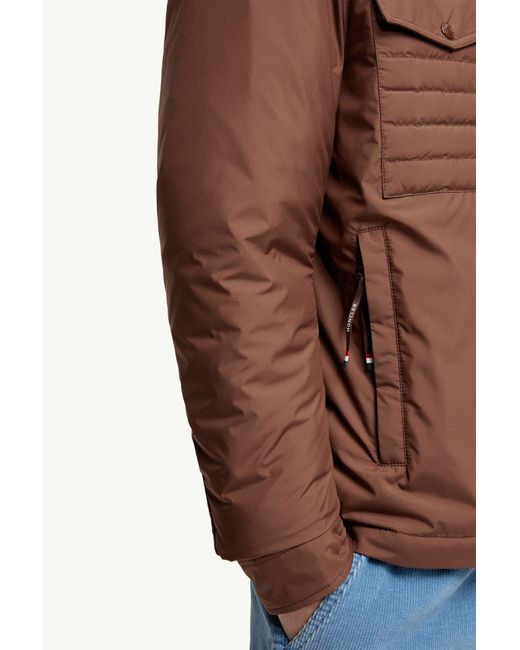 Moncler Brown Vnorviane Mid-Length Down Jacket for men