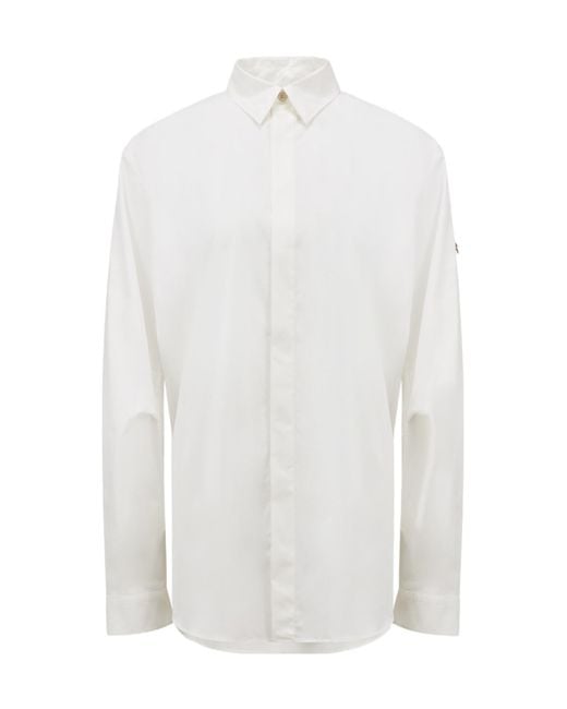Moncler White X Willow Smith Long Sleeve Cotton Shirt