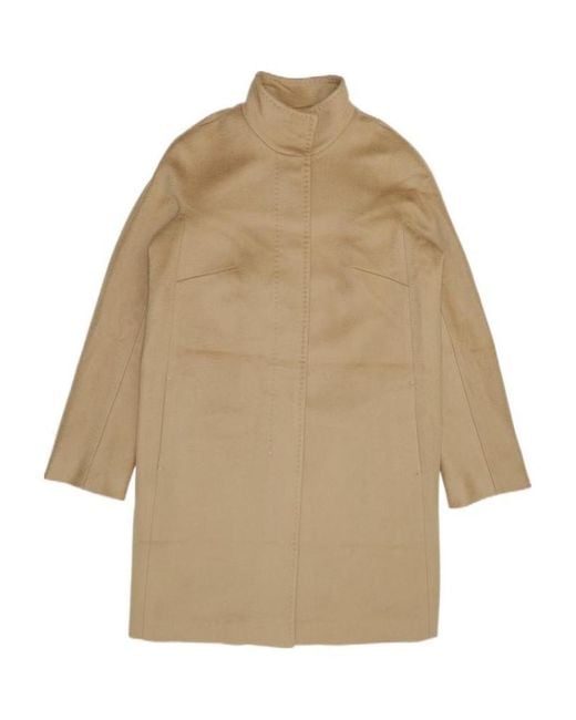 Max Mara Natural Melina Logo Coat
