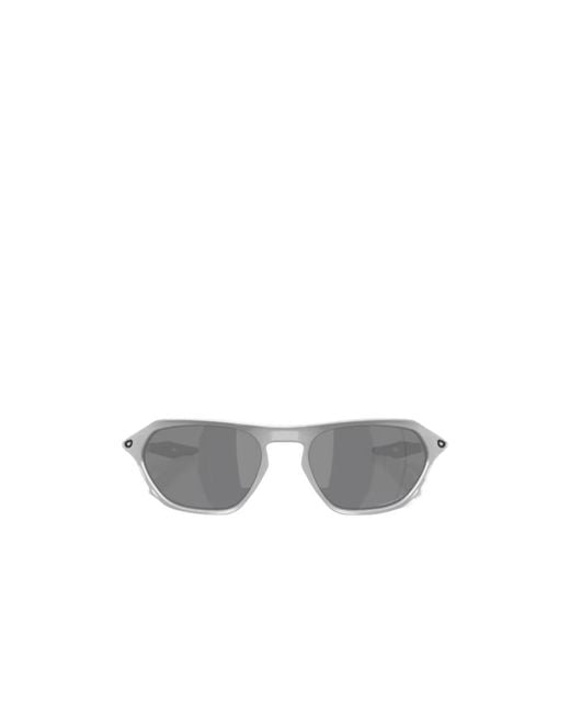 Oakley White Geometric Sunglasses for men