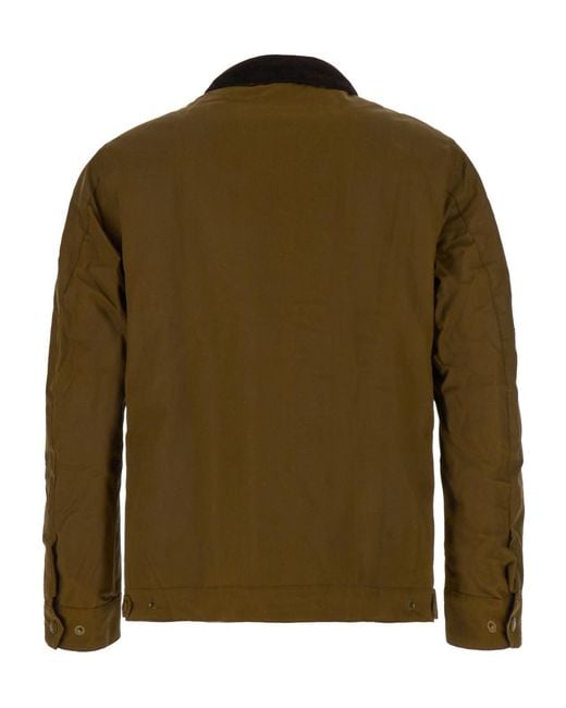 Barbour Green Classic Waxy Collar Casual Jacket for men