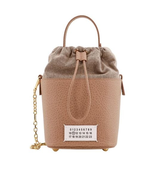 Maison Margiela Natural 5Ac Drawstring Bucket Bag