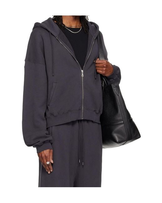 Lu'u Dan Black Zipper Hoodie for men
