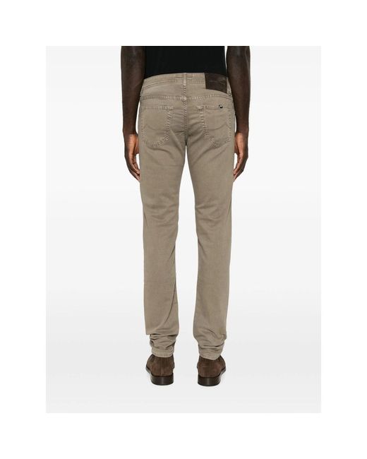 Jacob Cohen Gray Casual Trousers With Belt Loops for men