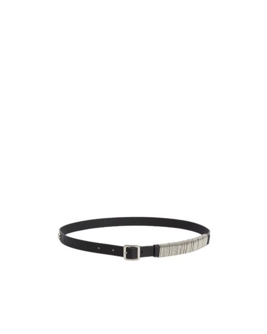 Jil Sander White Loops Buckle Belt for men