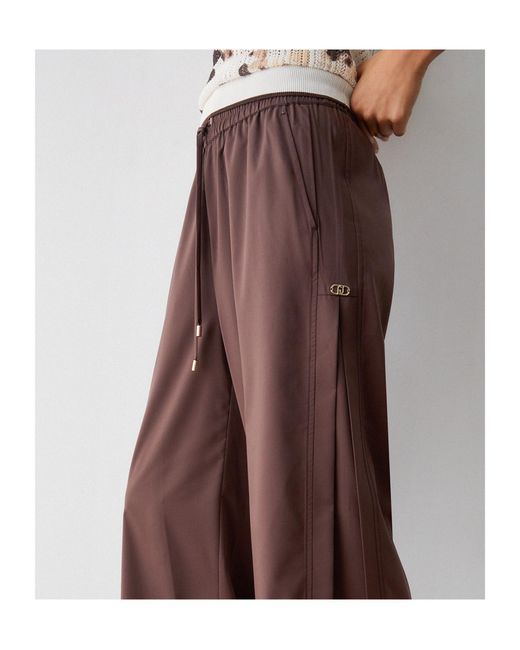 Liu Jo Brown Slit Details Trousers
