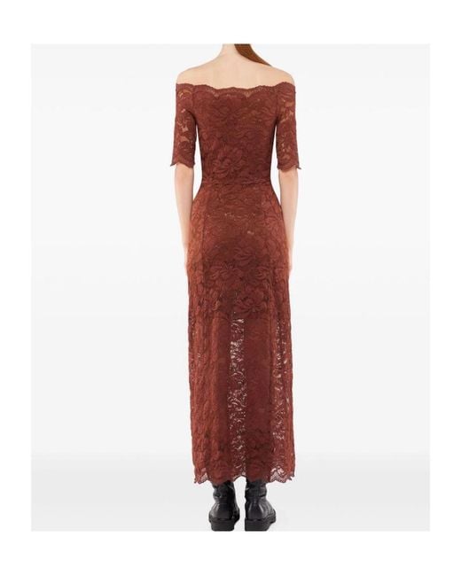 Rabanne Brown Short-Sleeved Dress