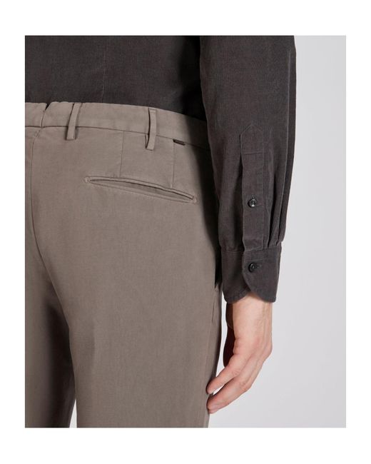 Incotex Gray Classic Regular Chino for men
