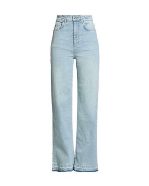 Ganni Blue Denim Trousers
