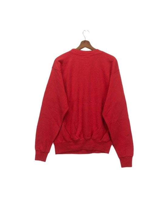 Champion Red Round-Neck Sweatshirt for men