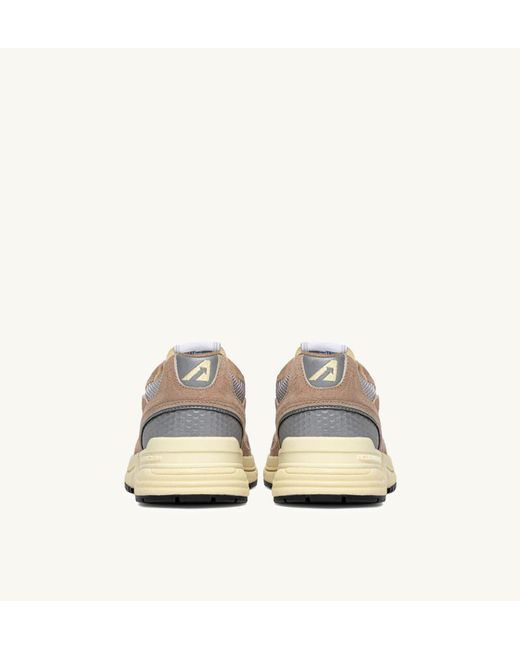 Autry Natural Hyperway Lace-Up Suede Sneakers
