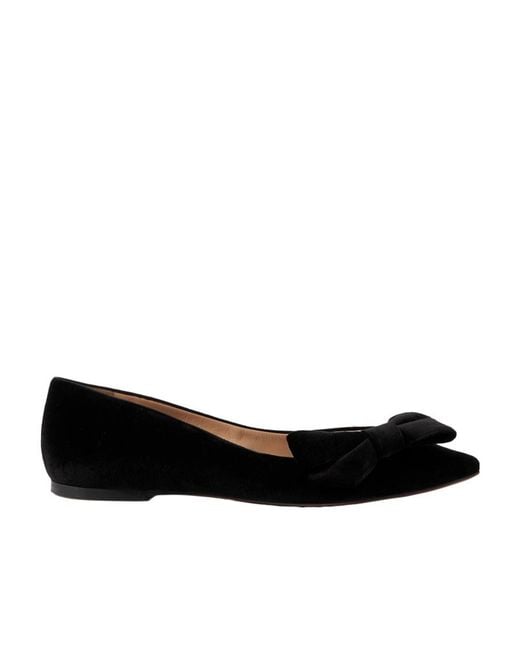 Chloé Black Chloé Théa Bow-Detailed Ballerina Shoes