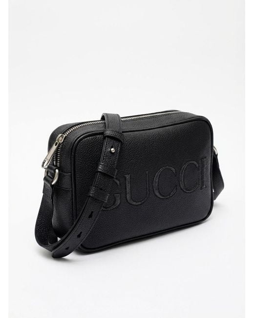 Gucci Black Zipper Shoulder Bag for men