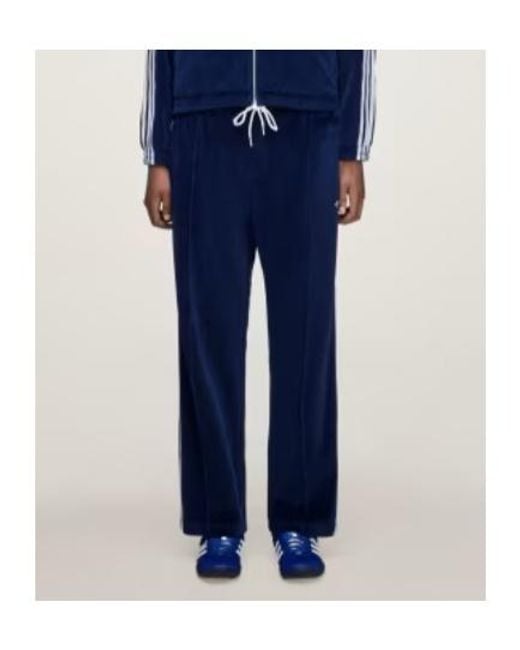 Adidas by Wales Bonner Blue Wales Bonner Velour Track Pant for men