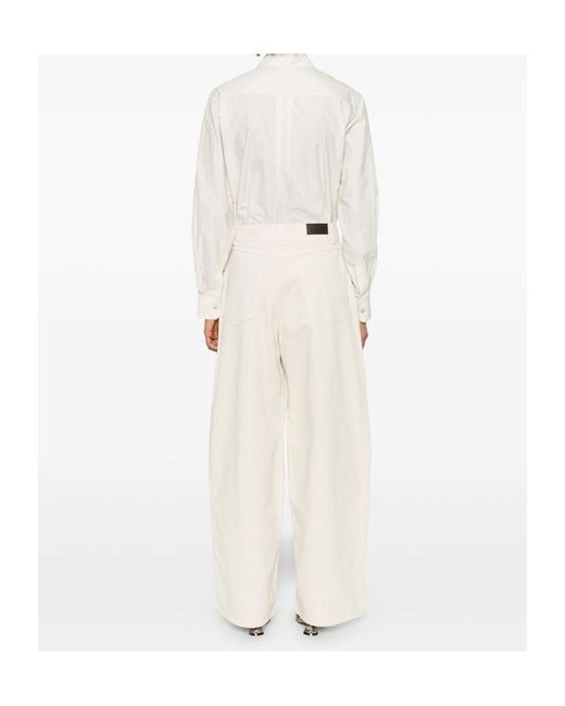 Lemaire White Large Pants