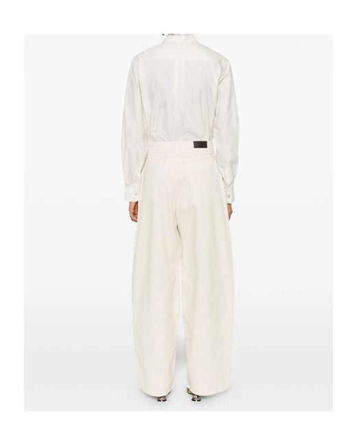Lemaire White Large Pants