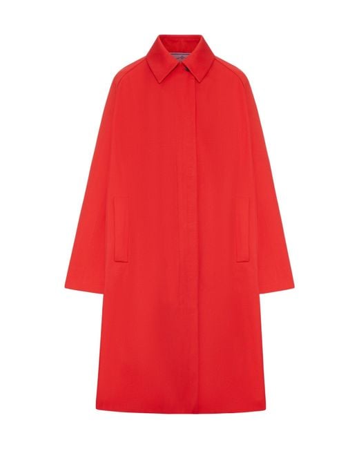 Prada Red Single-Breasted Coat