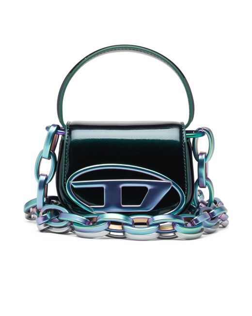 DIESEL Blue Mini 1Dr Appliqué-Logo Crossbody Bag