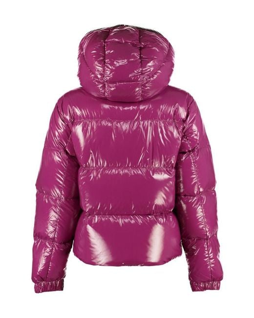 Duvetica Purple Zippered Quilted Down Jacket