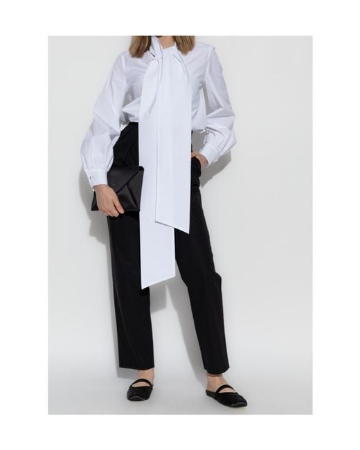Max Mara White Bosforo Long-Sleeved Shirt