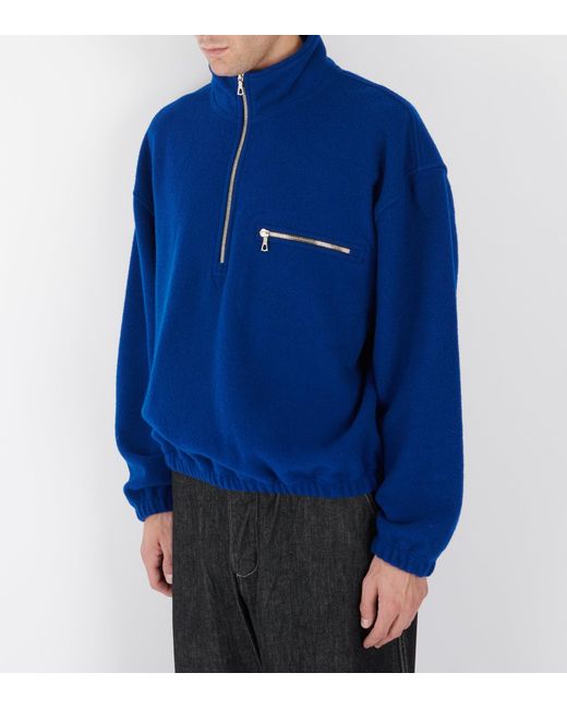 Rier Blue Long-Sleeved Pullover for men